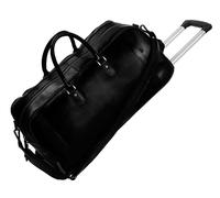 The Chesterfield Brand Wax Pull Up 2 wheels Travel bag Leather 60 cm black