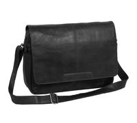 The Chesterfield Brand Wax Pull Up Messenger Leather 40 cm Laptop compartment black