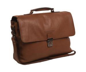 The Chesterfield Brand Soft Class Briefcase Leather 42 cm Laptop compartment brown