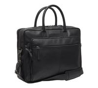 The Chesterfield Brand business bag with laptop compartment Tacama Leather Laptop Bag Black