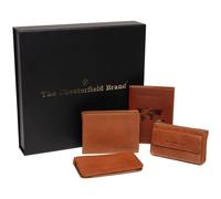 The Chesterfield Brand Wallet gift set 4-piece leather 12 cm brown