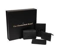 The Chesterfield Brand Wallet RFID protection Leather 11.5 cm Gift box black