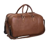 The Chesterfield Brand Wax Pull Up 2 wheels Travel bag Leather 60 cm brown
