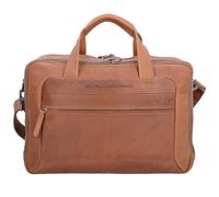 The Chesterfield Brand Wax Pull Up Briefcase Leather 44 cm Laptop compartment brown