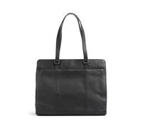 The Chesterfield Brand Fidenza Shoulder Bag Leather 40 cm Laptop compartment black