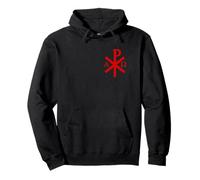 The Chi-Rho Cross Heart - Jesus Christ Symbol - v2 Pullover Hoodie