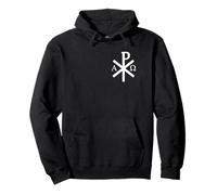 The Chi-Rho Cross Heart - Jesus Christ Symbol - v2 Pullover Hoodie