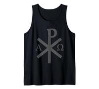 The Chi-Rho Cross - Jesus Christ Symbol - v2 Vintage Tank Top