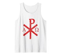 The Chi-Rho Cross - Jesus Christ Symbol - v2 vintage Tank Top
