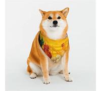 The Chicken Family Rooster Hen and Chicks Dog Bandanas,Triangle Reversible Pet Scarf for Boy and Girl,Bandana for Small Medium Large and Extra Large Dogs Medium