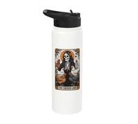 The Chicken Lady Tarot Card Stainless Steel Insulated Water Bottle