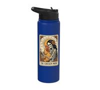 The Chicken Mom Tarot Card Stainless Steel Insulated Water Bottle