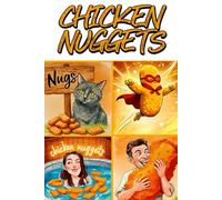 The Chicken Nugget Journal: For Notes, Ideas, and Golden Crispy Wisdom • 6x9 Quad Ruled Graph Paper