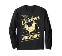 The Chicken Whisperer Funny Chicken Lover Farming Life Humor Long Sleeve T-Shirt