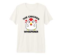 The Chicken Whisperer Funny Poultry Cute Chick Black Text Premium T-Shirt
