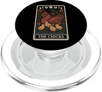 The Chicks Chicken Farm Farmer Tarot Card Witchy Hen PopSockets PopGrip for MagSafe
