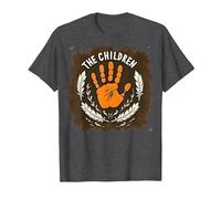 The Children: Inspirational Handprint Wreath Emblem T-Shirt, Men, Dark Heather Grey, 6XL