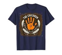 The Children: Inspirational Handprint Wreath Emblem T-Shirt, Men, Navy, 6XL