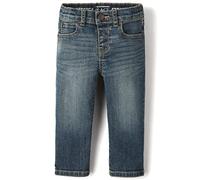 The Children's Place Baby Boys' and Toddler Straight Leg Jeans, Aged Indigo Single, 4 Years