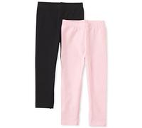The Children's Place Baby Girls Toddler Leggings 2-Pack Pants, Black, 2 Years