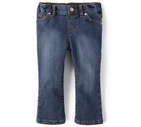 The Children's Place Baby Toddler Girls Basic Bootcut Jeans, Victory Blue Wash Single, 4 Years