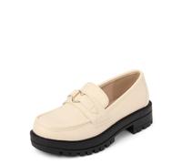 The Children's Place Boys' Slip-On Loafers, Dirty White, 4 UK