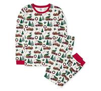 The Children's Place Family Matching Christmas Holiday Pajamas Sets, Snug Fit 100% Cotton, Adult, Big Kid, Toddler, Baby, Xmass Truck, Large
