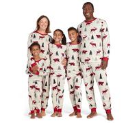 The Children's Place Family Matching, Festive Christmas Pajama Sets, Cotton, Moose Bear, XLarge (ADULT)