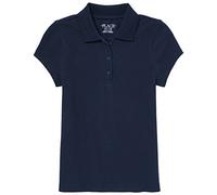 The Children's Place Girls' Short Sleeve Pique School Uniform Polo Shirt, Tidal Single, M