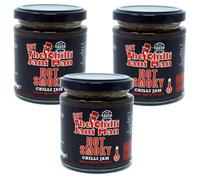 The Chilli Jam Man - Hot Smoky - Heat Level 8/10-200g - Pack of 3