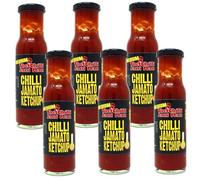 The Chilli Jam Man - Medium Chilli Jamato Ketchup - Heat level 4/10-225ml - Pack of 6