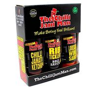 The Chilli Jam Man Saucy Box - Set Of 3 Chilli & BBQ Sauces In Gift Box - 3 x 225ml