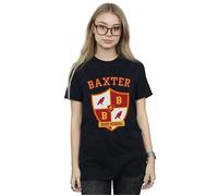 The Chilling Adventures Of Sabrina Women's Baxter Crest Cotton Boyfriend T-Shirt in Black | Size: Medium The Chilling Adventures Of Sabrina Black M