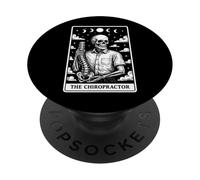 The Chiropractor Chiropractic Spine Skeleton Tarot Card PopSockets Adhesive PopGrip