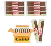 The Choc Mint Nougat Bars 130g - Mint Chocolate Flavoured Nougat | Soft & Chewy Traditional Sweet | Classic Seaside Treat (10x)