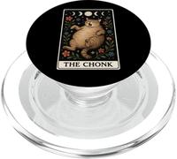 The Chonk Funny Fat Cat Meme Tabby Cat Tarot Card Witchy PopSockets PopGrip for MagSafe