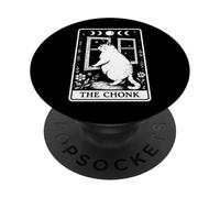 The Chonk Funny Fat Cat Meme Tarot Card Witchy PopSockets Adhesive PopGrip