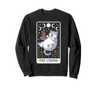 The Chonk Tarot Card Fat Cat Ramen Noodle Sweatshirt