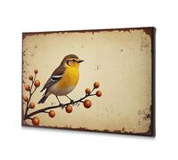 The Chosen A Colorful Bird Perches On A Branch Adorned With Berries. Canvas Decorative Picture Bathroom Art Wall Decor Shabby Chic Decor(30x40cm)