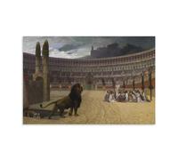 The Christian Martyrs' Last Prayer By Jean-Léon Gérôme Poster Home Decor Wall Art Hanging Picture Print Bedroom Decorative Room Aesthetic 12x18inch
