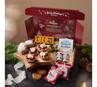 The Christmas Cream Tea Hamper - Christmas Tea Gift Set with Fresh Scones & Biscuits in Festive Packaging - Perfect for Christmas Gifting