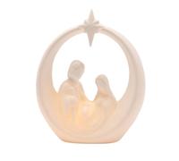 The Christmas Gift Co. Ceramic LED Nativity Scene in White The Christmas Gift Co. White