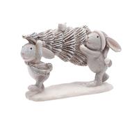 The Christmas Gift Co. Christmas Bunny with Tree Ornament The Christmas Gift Co. Multicolor