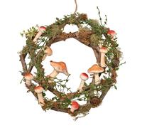 The Christmas Gift Co. Mushroom Wreath 35cm The Christmas Gift Co. Multicolor