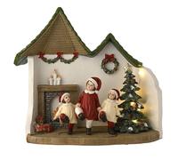 The Christmas Gift Co. Regal Tidings Christmas Children Dancing Scene with LED The Christmas Gift Co. Multicolor