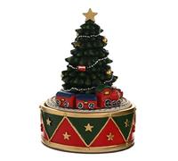 The Christmas Gift Co. Regal Tidings Christmas Tree & Train Music Box in Green The Christmas Gift Co. Green
