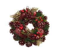 The Christmas Gift Co. Regal Tidings Plum & Gold Wreath - 30 cm The Christmas Gift Co. Multicolor
