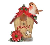 The Christmas Gift Co. Robin Bird House Figurine in Red The Christmas Gift Co. Red