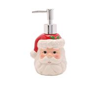 The Christmas Gift Co. Santa & Friends Ceramic Hand Soap Dispenser - Santa The Christmas Gift Co. Multicolor