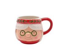 The Christmas Gift Co. Santa & Friends Ceramic Nordic Mug - Mrs Claus The Christmas Gift Co. Multicolor